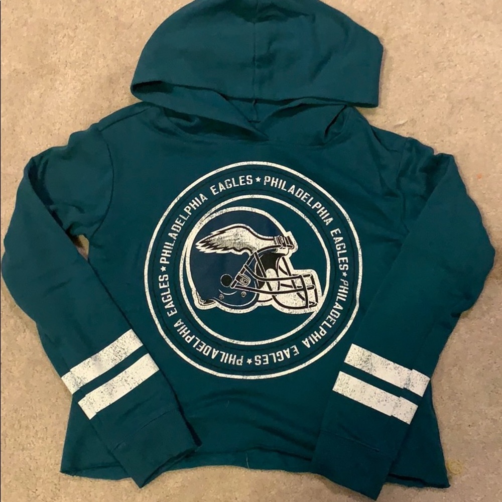 Girls cropped Eagles hoodie
